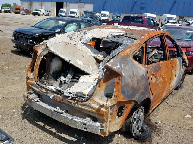 JTDKB20U483394369 - 2008 TOYOTA PRIUS BURN photo 4