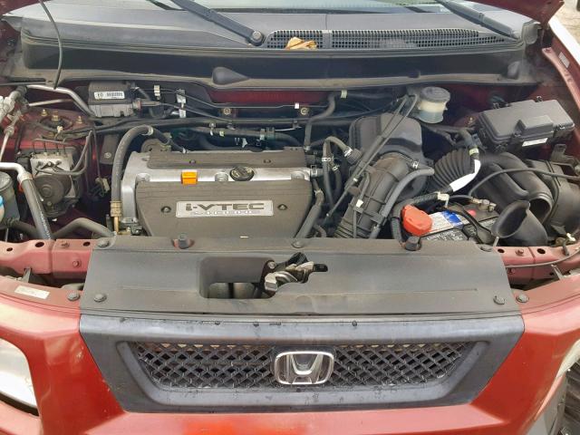 5J6YH28766L010137 - 2006 HONDA ELEMENT EX BURGUNDY photo 7