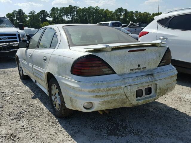 1G2NF52E81M589856 - 2001 PONTIAC GRAND AM S WHITE photo 3