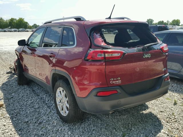 1C4PJMCB2FW679646 - 2015 JEEP CHEROKEE L RED photo 3