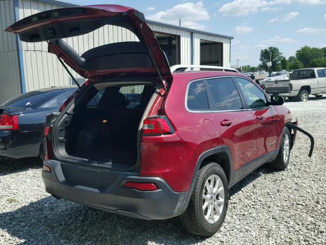 1C4PJMCB2FW679646 - 2015 JEEP CHEROKEE L RED photo 4