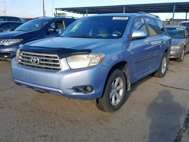 JTEDS41A882056127 - 2008 TOYOTA HIGHLANDER BLUE photo 2