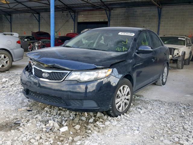 KNAFU4A25C5588441 - 2012 KIA FORTE EX BLUE photo 2