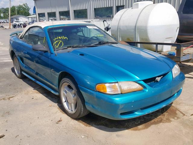 1FALP45T4RF120239 - 1994 FORD MUSTANG GT TEAL photo 1