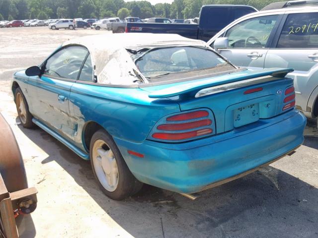 1FALP45T4RF120239 - 1994 FORD MUSTANG GT TEAL photo 3