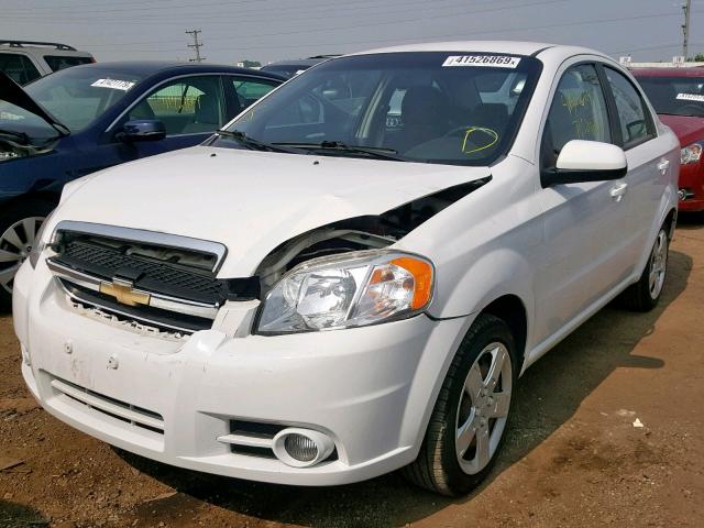 KL1TG5DE3BB184456 - 2011 CHEVROLET AVEO LT WHITE photo 2