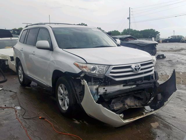 5TDZK3EH1CS076023 - 2012 TOYOTA HIGHLANDER WHITE photo 1