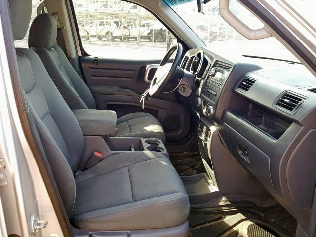 2HJYK16248H519194 - 2008 HONDA RIDGELINE SILVER photo 5