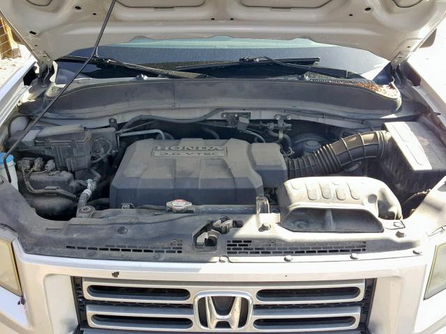 2HJYK16248H519194 - 2008 HONDA RIDGELINE SILVER photo 7