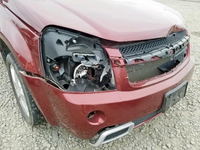 2CNDL037996212624 - 2009 CHEVROLET EQUINOX SP MAROON photo 9