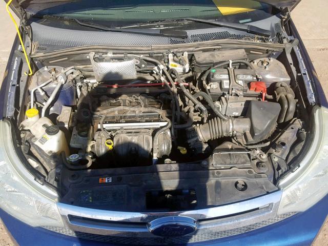 1FAHP34N58W208279 - 2008 FORD FOCUS S/SE BLUE photo 7