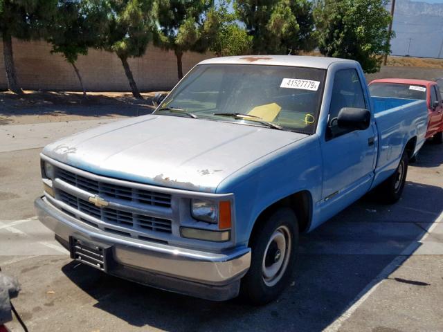 1GCFC24H2RE276595 - 1994 CHEVROLET GMT-400 C2 BLUE photo 2