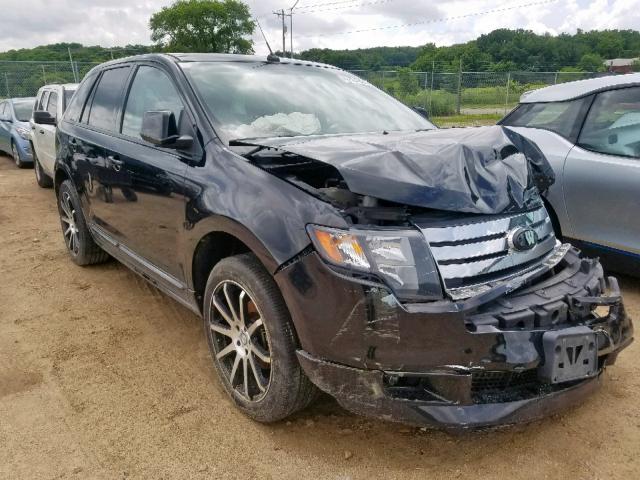 2FMDK30C89BA88438 - 2009 FORD EDGE SPORT BLACK photo 1