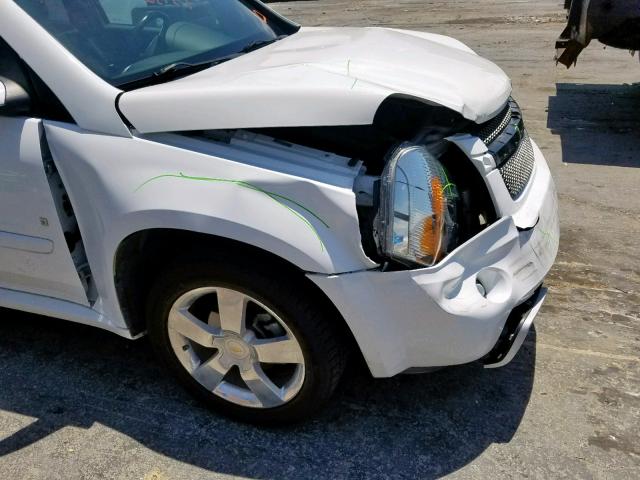 2CNDL937386325035 - 2008 CHEVROLET EQUINOX SP WHITE photo 9