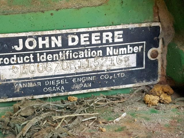 M00870B115216 - 1992 JOHN DEERE TRACTOR GREEN photo 10