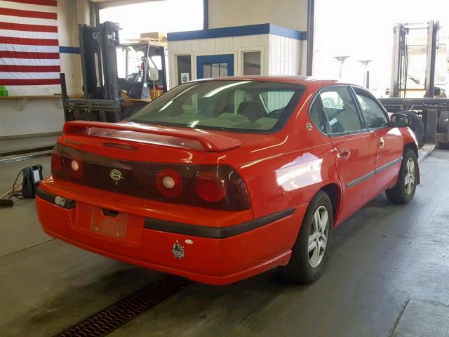 2G1WF55E3Y9235903 - 2000 CHEVROLET IMPALA RED photo 4