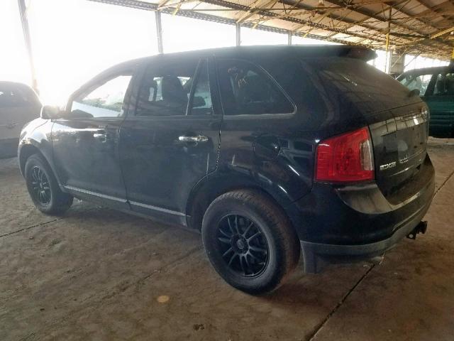 2FMDK3JC4BBB48347 - 2011 FORD EDGE SEL BLACK photo 3