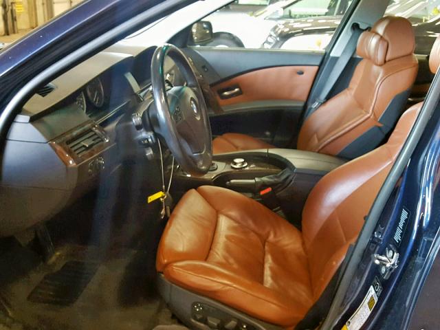 WBANN73506CN02082 - 2006 BMW 530 XIT BLUE photo 5