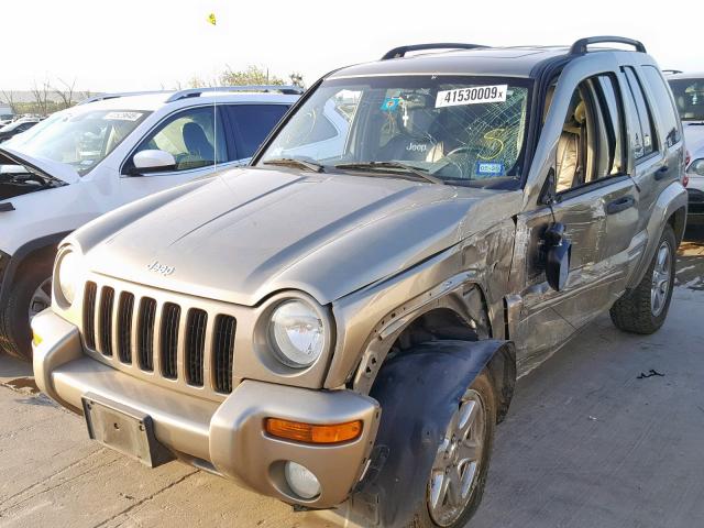 1J4GK58K14W146965 - 2004 JEEP LIBERTY LI BEIGE photo 2