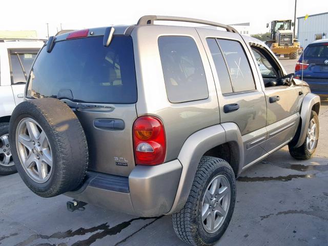 1J4GK58K14W146965 - 2004 JEEP LIBERTY LI BEIGE photo 4