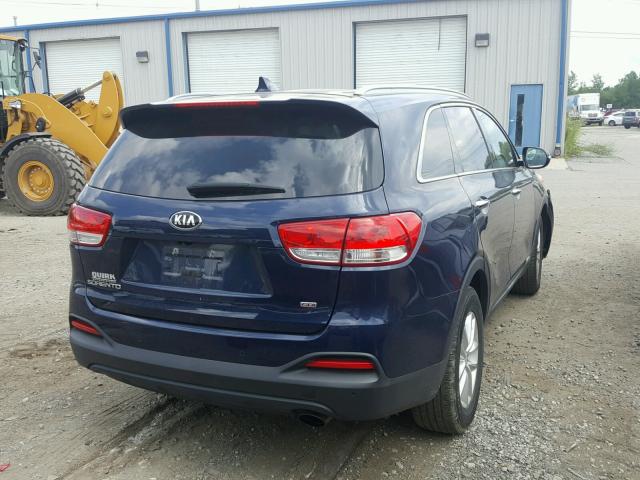 5XYPGDA36GG156641 - 2016 KIA SORENTO LX BLUE photo 4