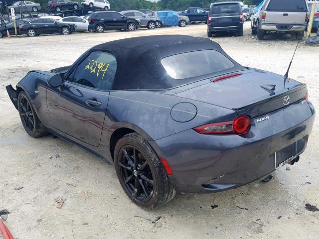 JM1NDAC71G0113393 - 2016 MAZDA MX-5 MIATA CHARCOAL photo 3