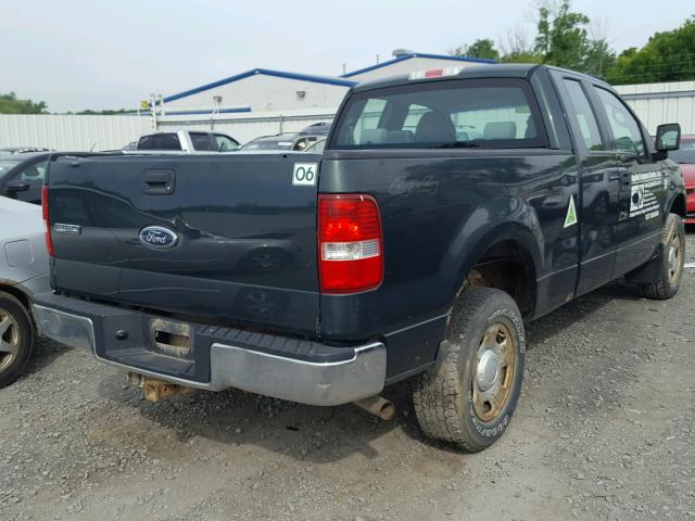 1FTRX14W45NA66844 - 2005 FORD F150 GREEN photo 4