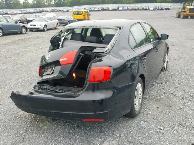 3VW2K7AJ4EM311127 - 2014 VOLKSWAGEN JETTA BASE 黑色 照片 4