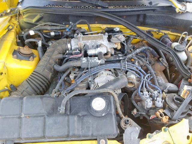 1FAFP42X3WF157198 - 1998 FORD MUSTANG GT YELLOW photo 7