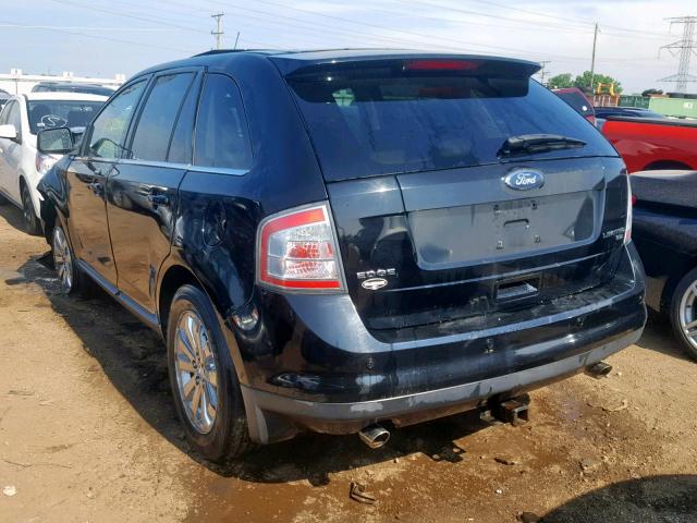 2FMDK49C68BB24473 - 2008 FORD EDGE LIMIT BLACK photo 3