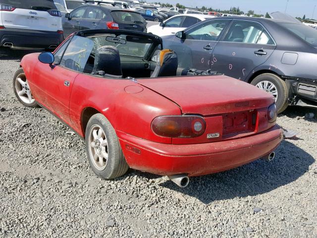 JM1NA3518L0121661 - 1990 MAZDA MX-5 MIATA RED photo 3