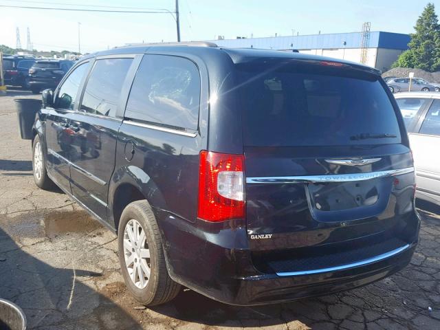 2C4RC1BG4DR727233 - 2013 CHRYSLER TOWN & COU BLACK photo 3