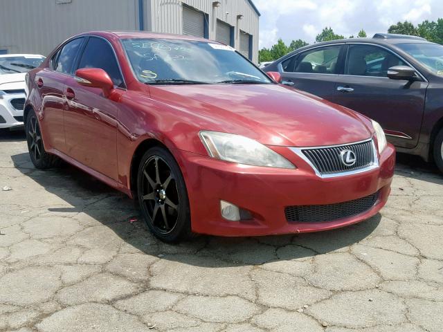 JTHBF5C20A5121339 - 2010 LEXUS IS 250 MAROON photo 1