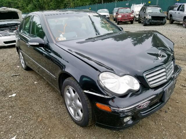 WDBRF61J95F594932 - 2005 MERCEDES-BENZ C 240 BLACK photo 1