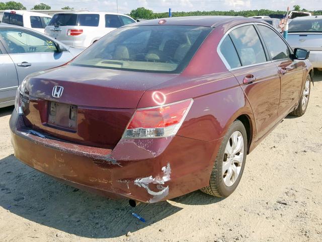 1HGCP26879A088684 - 2009 HONDA ACCORD EXL BURGUNDY photo 4