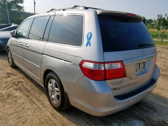 5FNRL388X6B104516 - 2006 HONDA ODYSSEY TO SILVER photo 3