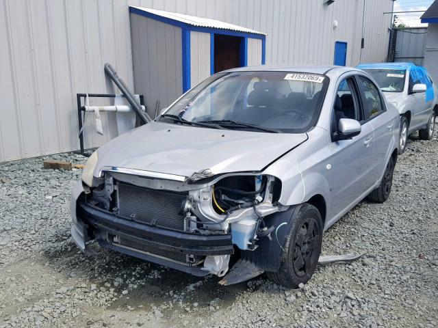 KL1TD56647B057351 - 2007 CHEVROLET AVEO BASE Gümüş foto 2