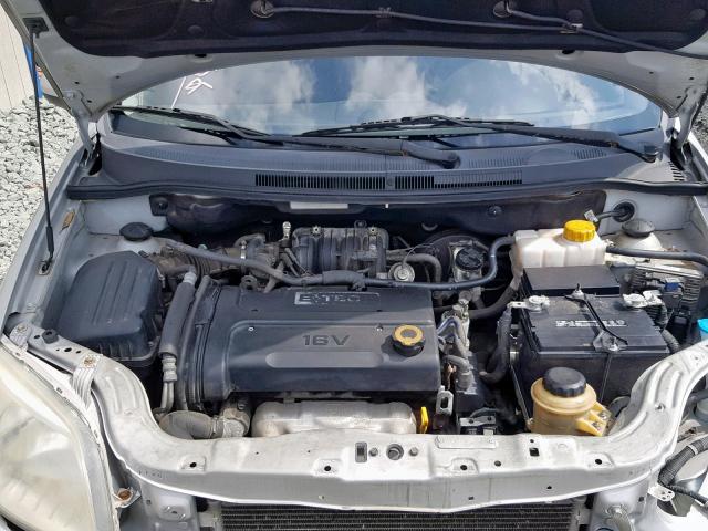 KL1TD56647B057351 - 2007 CHEVROLET AVEO BASE Gümüş foto 7