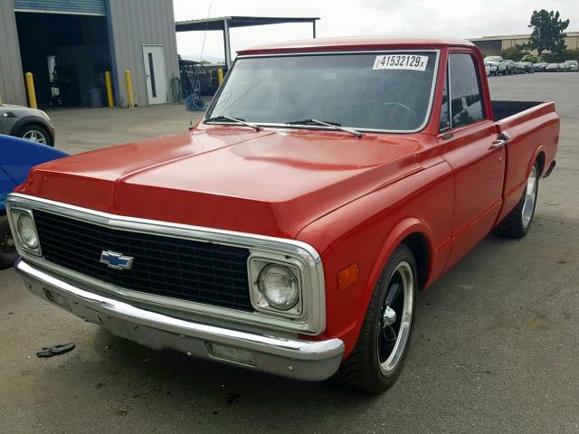 CE141Z653124 - 1971 CHEVROLET C-10 RED photo 2