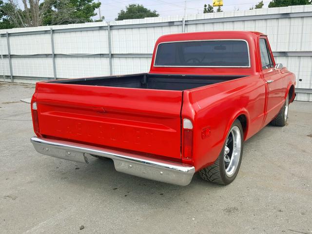 CE141Z653124 - 1971 CHEVROLET C-10 RED photo 4