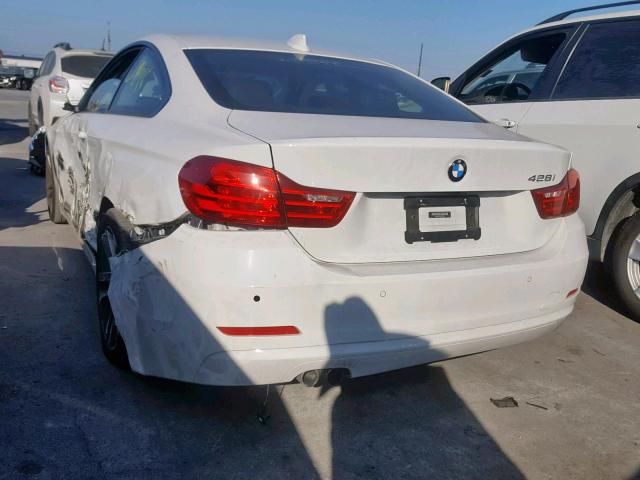 WBA3N7C5XFK224210 - 2015 BMW 428 I WHITE photo 3