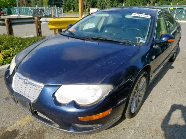 2C3AE76KX2H200605 - 2002 CHRYSLER 300M SPECI BLUE photo 2