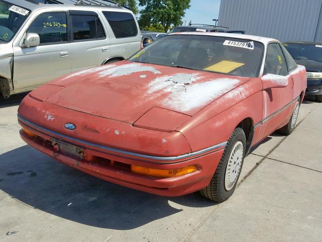 1ZVBT21C4K5161328 - 1989 FORD PROBE LX RED photo 2