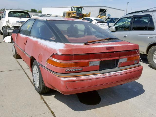 1ZVBT21C4K5161328 - 1989 FORD PROBE LX RED photo 3