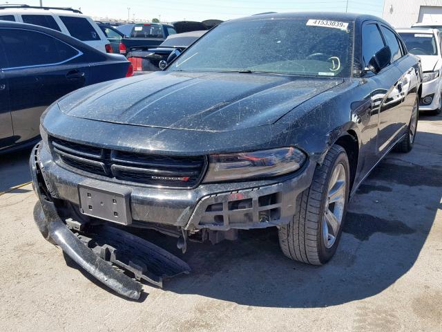 2C3CDXHG7HH523782 - 2017 DODGE CHARGER SX BLACK photo 2