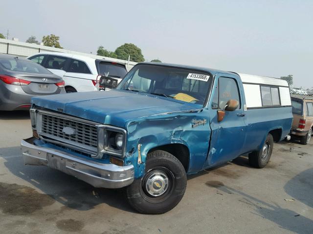 CCY143S164690 - 1973 CHEVROLET PICKUP GREEN photo 2