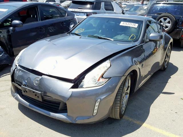 JN1AZ4EH9EM630800 - 2014 NISSAN 370Z BASE GRAY photo 2