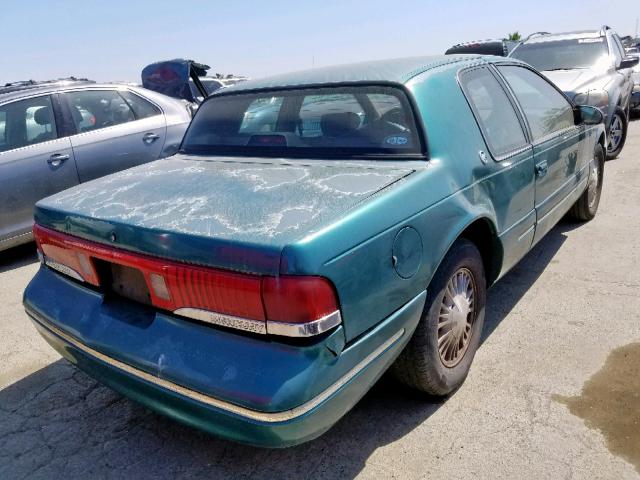 1MELM62W8TH639883 - 1996 MERCURY COUGAR XR7 GREEN photo 4