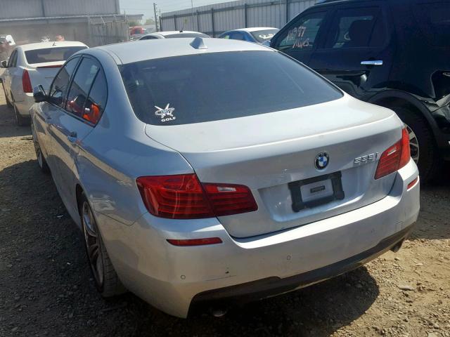 WBA5B1C5XED479389 - 2014 BMW 535 I SILVER photo 3