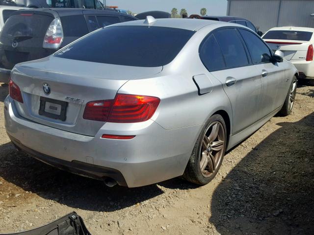 WBA5B1C5XED479389 - 2014 BMW 535 I SILVER photo 4